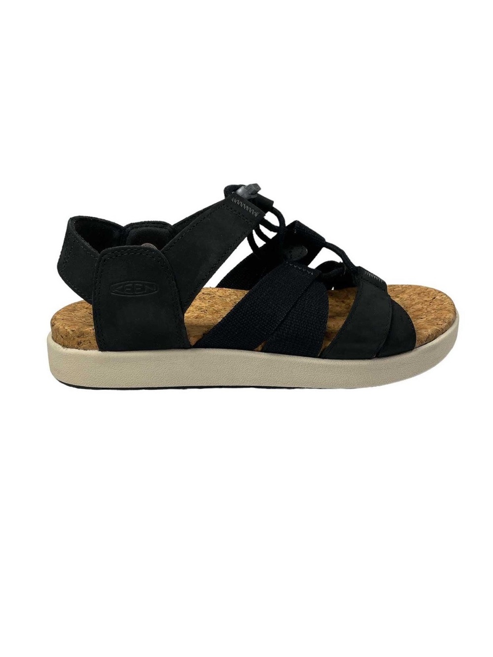 KEEN WOMEN'S ELLE MIXED STRAP Black Comfort SANDAL 6.5